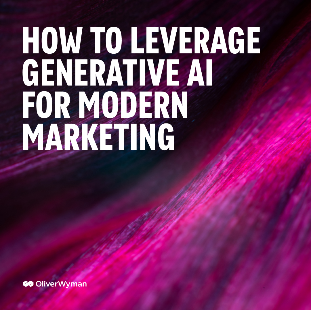 OliverWyman's tweet photo. Generative AI is disrupting the marketing industry. Marketing leaders are continuing to look for ways to improve marketing efficiency and ROI. 

Here, we uncover three strategies for #marketing organizations to better leverage #generativeAI  > https://t.co/kvM4DqgxXU

#B2B https://t.co/Z4r8Nb6G7t