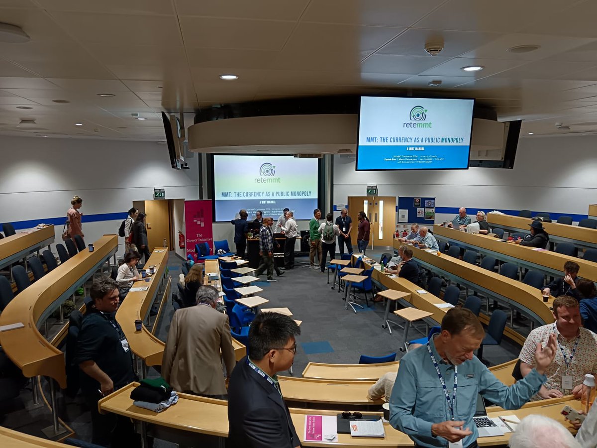 retemmt's tweet photo. Tra pochi minuti intervento Daniele Busi - Ivan Invernizzi- Marco Compagnoni #Italy 
"currency as a public monopoly"
presso Università di Leeds (UK) per conferenza #MMT"
 @GowerInitiative https://t.co/OjogwV6o4r