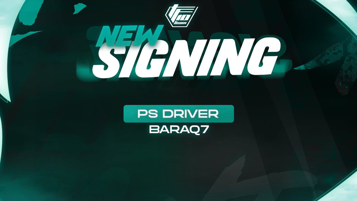 TeamTF10's tweet photo. 𝗦𝗜𝗚𝗡𝗜𝗡𝗚 | @Nehe_Boanerges

We are happy to introduce BaraQ to our PlayStation roster.

BaraQ is a great driver with many years of experience in the community, racing in Top Tier and with big teams!

Welcome BaraQ! 💚

#FullTF10 https://t.co/Rimn4WtKYA