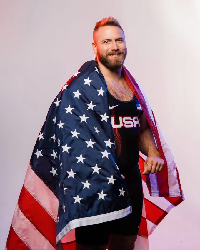 Wes Kitts. That’s the tweet. 

Join us in wishing ATO alum, <a href="/weskitts22/">Wes Kitts</a>, luck as he competes in Paris for Team USA weightlifting! Go for gold 🤝🥇