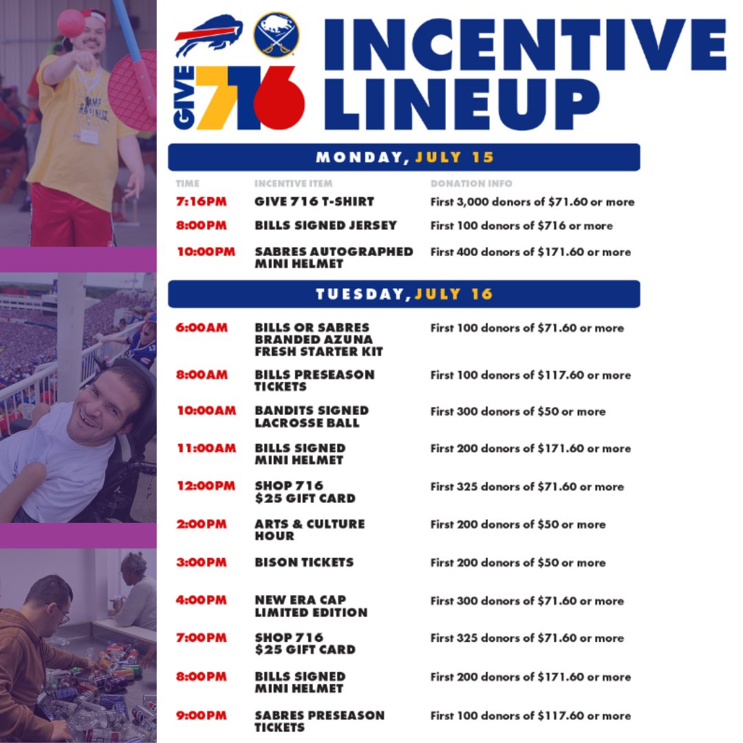 Give716 starts today at 7:16 PM and runs all-day tomorrow!

Scroll through these resources to see all the incentive and donation matching opportunities available to maximize your donation!

Donate here and share this link! bit.ly/empower_give716