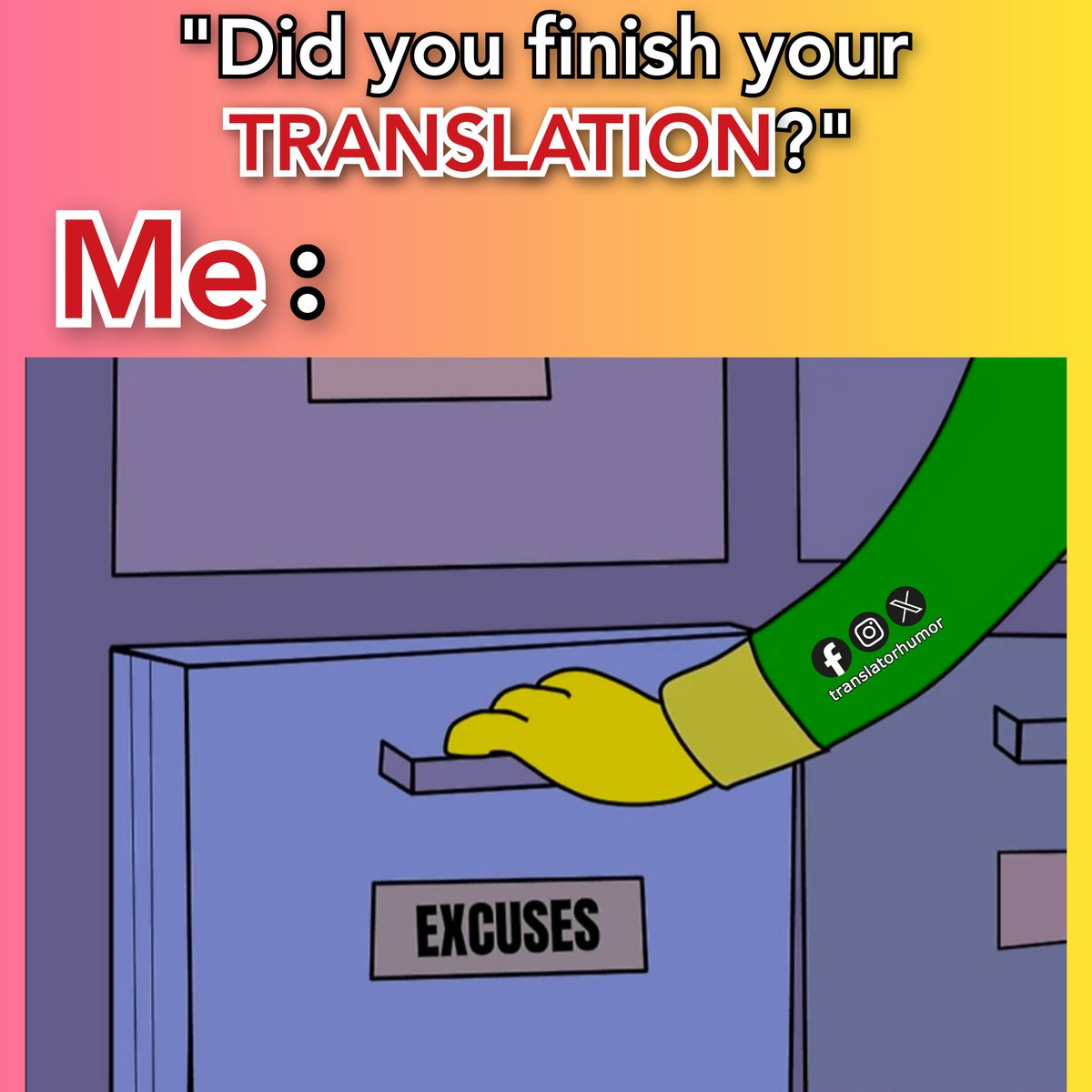 #TRANSLATOR : Still double checking. 😉

#translatorhumormemes #interpreter #translate #translation #translators #interpret #translating #interpreting #translations #interpreters #traduttore #traductores #traduzioni #tradutores #tradutora #traducir #traduttori #traducteur #xl8