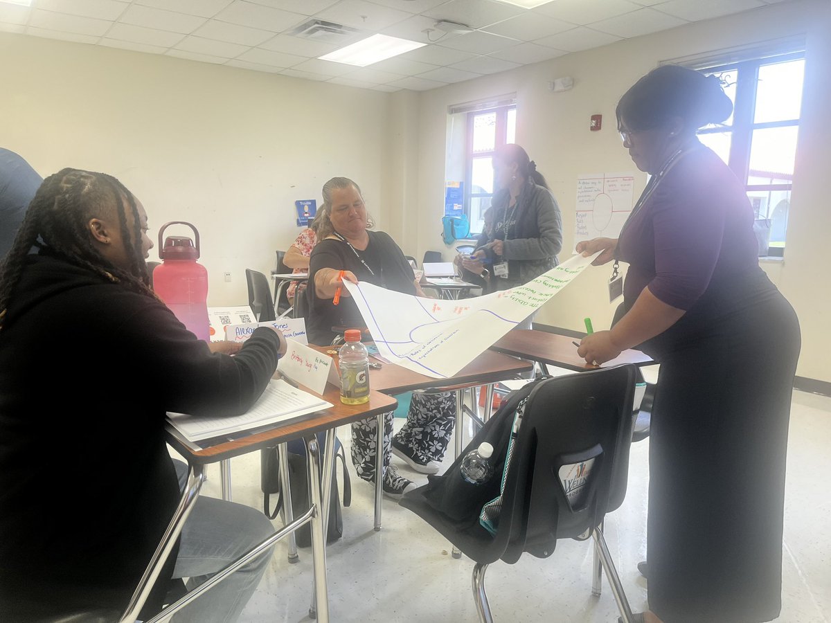 Welcome to OCPS! The Black Backpacks Team is working together on a placement consensus to create a definition of “classroom management”. #ocpsPL