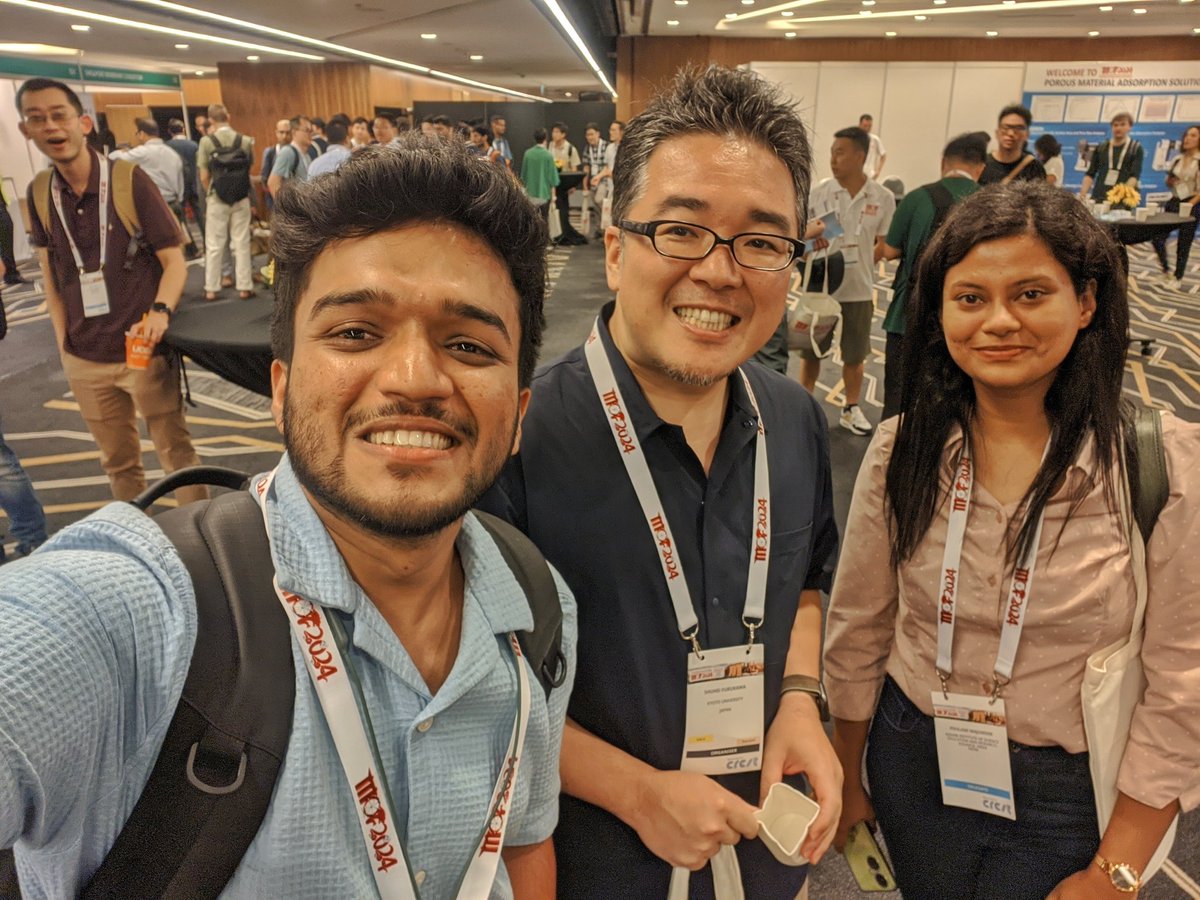 Shafeeq_Chem's tweet photo. Really elated to share a picture and scientific discussions with @FurukawaG_Kyoto at @9thMOF2024 , Suntec Convention Centre, Singapore.
@PoulamiChem
#memories #MOF2024 #mofconference #suntec #Singapore https://t.co/I4JsX16Q1Z