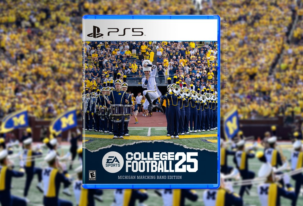 Today's the day! 🤩🏈🎮️ Excited to #TakeTheField virtually in CFB 25!

#UMichBand #CFB25 #GoBlue
