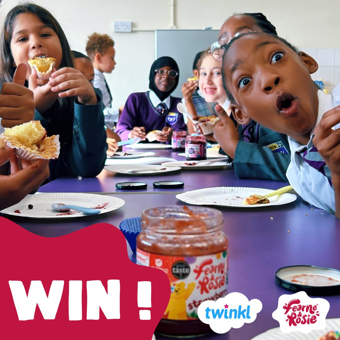 twinklresources's tweet photo. 🍓 WIN a year’s supply of jam for your Breakfast Club! 🍓

To celebrate Fearne & Rosie launching into @asda and @coopuk stores, we’re giving you a chance to #win a BERRY exciting Breakfast Club treat for your school…

To enter:
🍓Follow @twinklresources and @and_fearne
🍓 Like and share this post.
🍓 Tag a friend below.
1 tag equals 1 entry: you can enter as many times as you’d like!

BERRY best of luck! 

T&Cs Apply.
#Giveaway #BreakfastClubs #SchoolBreakfastClubs