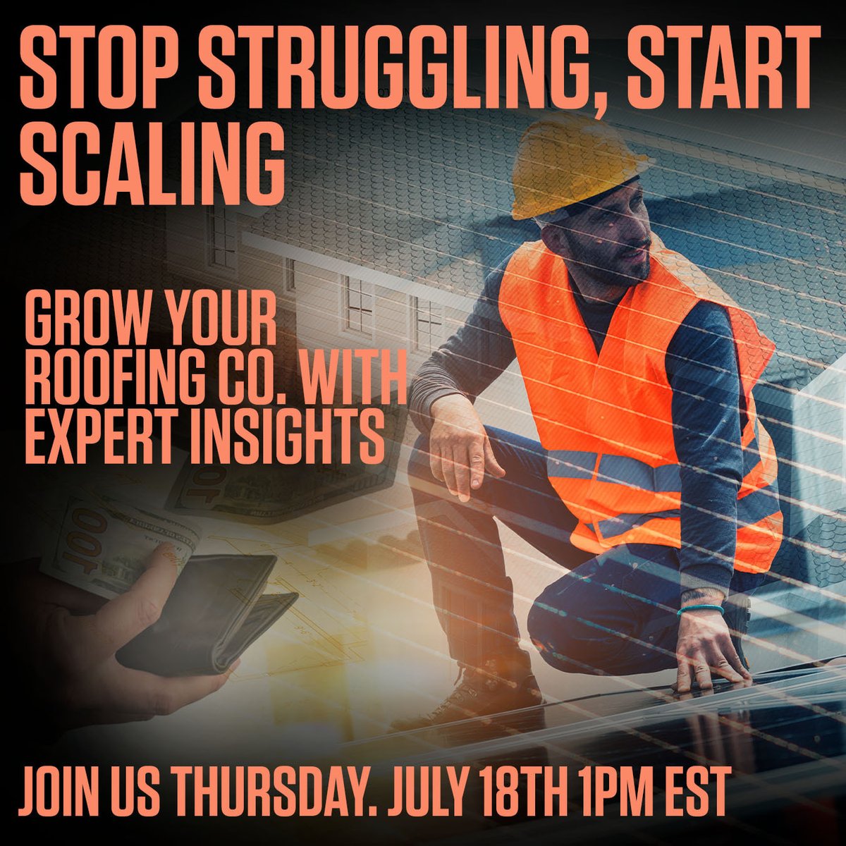 RoofCoffeeShop's tweet image. #NRCA is proud to team up with #GrantCardone Enterprises 5 Strategies to add 7 Figures to your Roofing Business. 

Learn success strategies in sales, marketing and scaling that can be applied to your business today. 
ow.ly/Ixbs50SBC0h

#RoofingContractors #RoofingIndustry