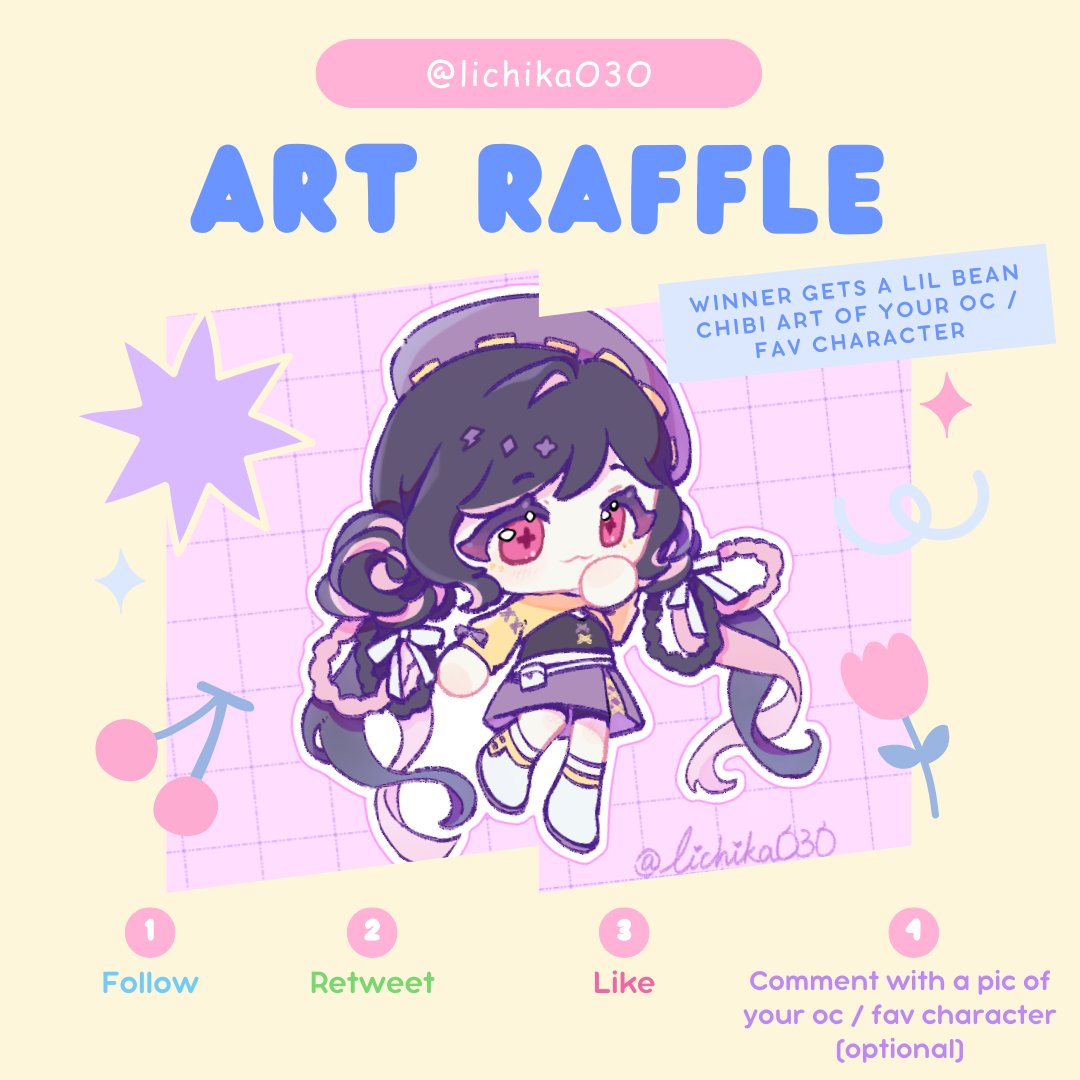 ✨ART RAFFLE / #アイコン企画✨
To Enter: 
👥Follow (new followers welcome!)
♻️RT   
💗Like
🗨️Comment with your oc/fav character (optional)
Good Luck!!