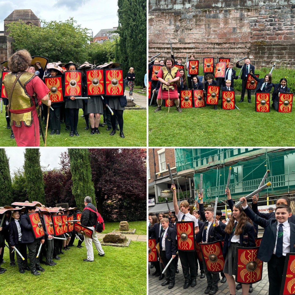 BHallAcademy's tweet photo. Salve from Chester! Our Latin students enjoyed a BHAmazing day as part of the @centreforlatin programme whereby they visited the Deva Roman Experience! Another fantastic opportunity for our students who engage with our extra-curricular activities! https://t.co/L2gycwSuZe