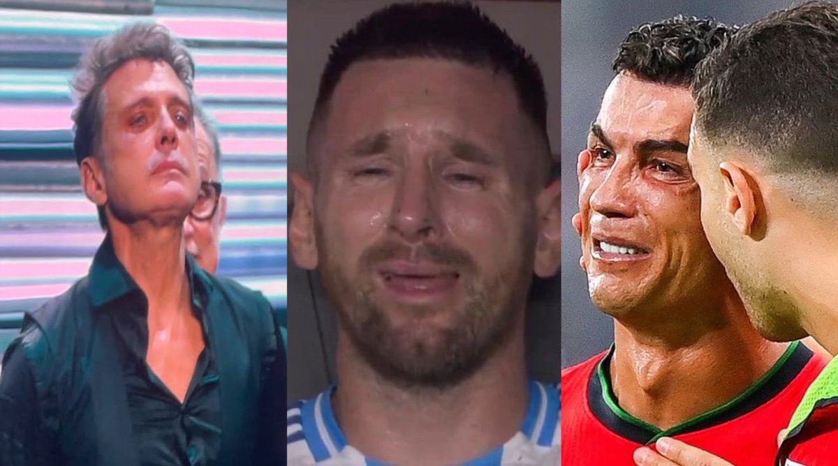 Que doloroso ver a los mas grandes llorar 💔