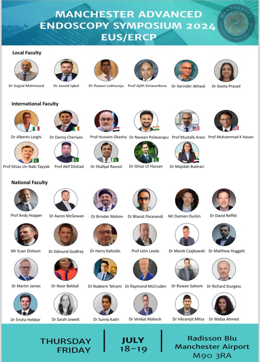 Sajjad Mahmood (@smkahlon) on Twitter photo So excited to share great news!!!
Manchester advanced endoscopy symposium EUS/ERCP
#MAES is now Royal College of physicians UK approved for 12 CPD points <a href="/WythEndo/">WythenshaweEndoscopyMFT</a> @javaidxiqbal <a href="/pawanlekharaju/">Venkata Pawan Kumar</a> <a href="/NEndoscopy/">Prof John Leeds</a> <a href="/helpatologist/">Nadeem Tehami</a> @dredgodfrey @magoo21 <a href="/DrHasan_Orlando/">MK Hasan</a> <a href="/GhiasunNabiTayy/">Ghias un Nabi Tayyab</a> So excited to share great news!!!
Manchester advanced endoscopy symposium EUS/ERCP
#MAES is now Royal College of physicians UK approved for 12 CPD points <a href="/WythEndo/">WythenshaweEndoscopyMFT</a> @javaidxiqbal <a href="/pawanlekharaju/">Venkata Pawan Kumar</a> <a href="/NEndoscopy/">Prof John Leeds</a> <a href="/helpatologist/">Nadeem Tehami</a> @dredgodfrey @magoo21 <a href="/DrHasan_Orlando/">MK Hasan</a> <a href="/GhiasunNabiTayy/">Ghias un Nabi Tayyab</a>