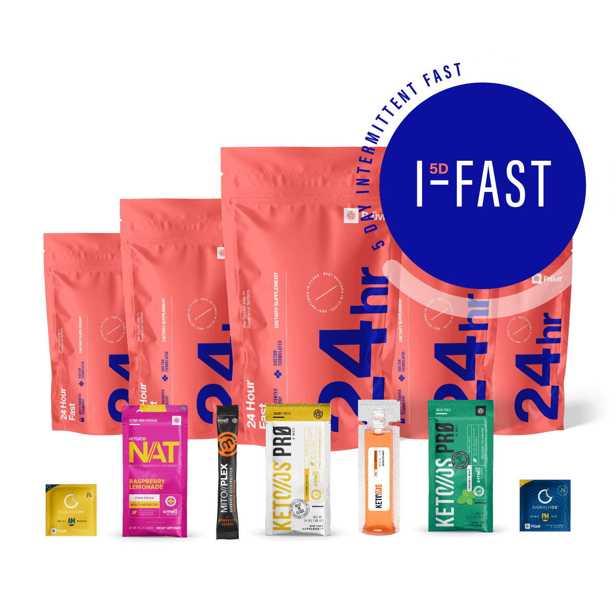 If you think fasting is too difficult, we make it achievable. Start slow with intermittent fasting; our I-Fast system accelerates results. Extend to a 24-hour fast. For the additional benefits of autophagy, try our 60-hour Reboot fast. NoDiets.Pruvit.com