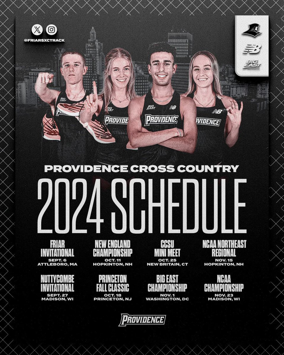 FriarsXCTrack's tweet photo. ❗️2024 XC SCHEDULE❗️#gofriars https://t.co/lIVnJ4nquU