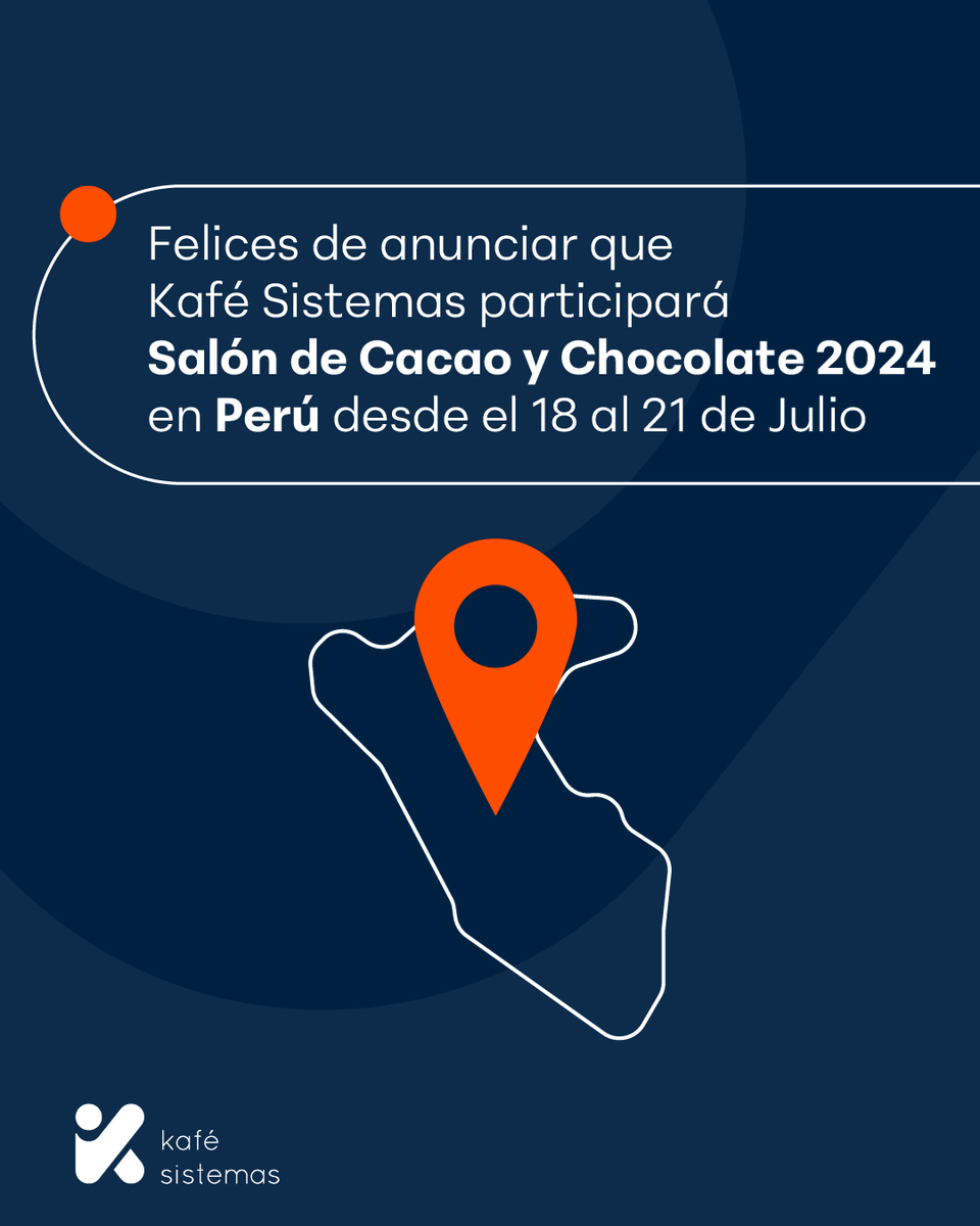 KafeSistemas's tweet photo. Estamos muy felices de anunciarles que vamos a participar en el evento 𝗦𝗮𝗹𝗼́𝗻 𝗱𝗲 𝗖𝗮𝗰𝗮𝗼 𝘆 𝗖𝗵𝗼𝗰𝗼𝗹𝗮𝘁𝗲 𝟮𝟬𝟮𝟰.
Nuestro partner Arlen Panduro nos representará hablando de la "𝗩𝗲𝗿𝗶𝗳𝗶𝗰𝗮𝗰𝗶𝗼́𝗻 𝗱𝗲𝗹 𝘂𝘀𝗼 𝗹𝗲𝗴𝗮𝗹 𝗱𝗲 𝗹𝗮 𝘁𝗶𝗲𝗿𝗿𝗮". https://t.co/IZORPbEb2R