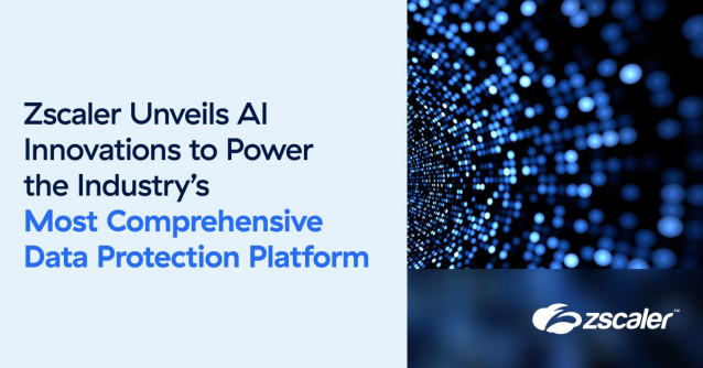 bstillwagon1's tweet photo. Zscaler announced new innovations to our AI Data Protection Platform that leverages the world’s largest security cloud and AI, making it the industry’s most comprehensive solution for securing your orgs most sensitive data. https://t.co/x6XRArPm0L​ https://t.co/yrVRxkWUQI https://t.co/sDdBPu4PyJ