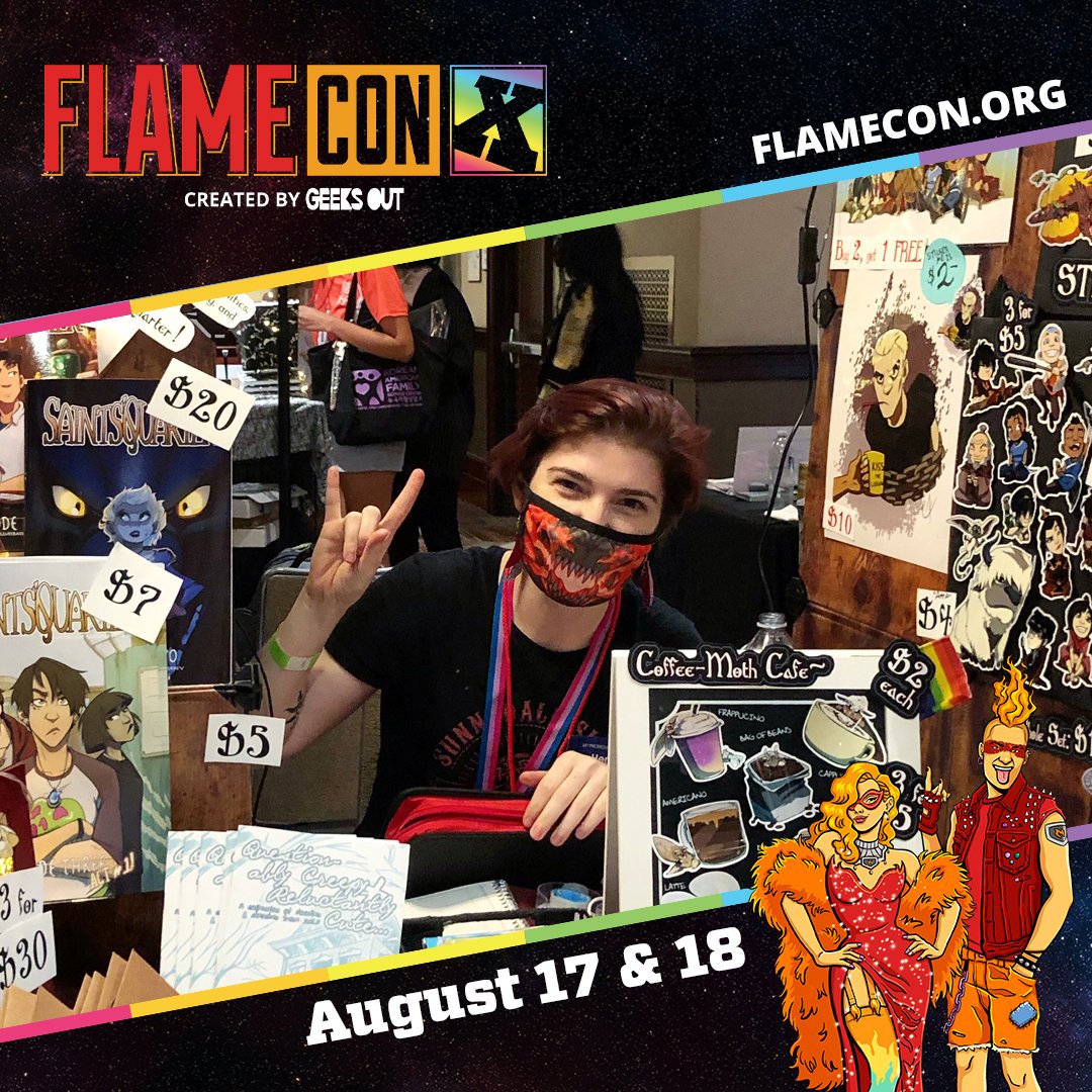 C.R. Fahey 🍉 (@CFaheyArts) (@cr_fahey) on Twitter photo Another year, another <a href="/FlameCon/">🔥 Flame Con @ Flame Con 🏳️🌈</a> ! I can't wait to see everyone again at the Times Square Sheraton in August~ Another year, another <a href="/FlameCon/">🔥 Flame Con @ Flame Con 🏳️🌈</a> ! I can't wait to see everyone again at the Times Square Sheraton in August~