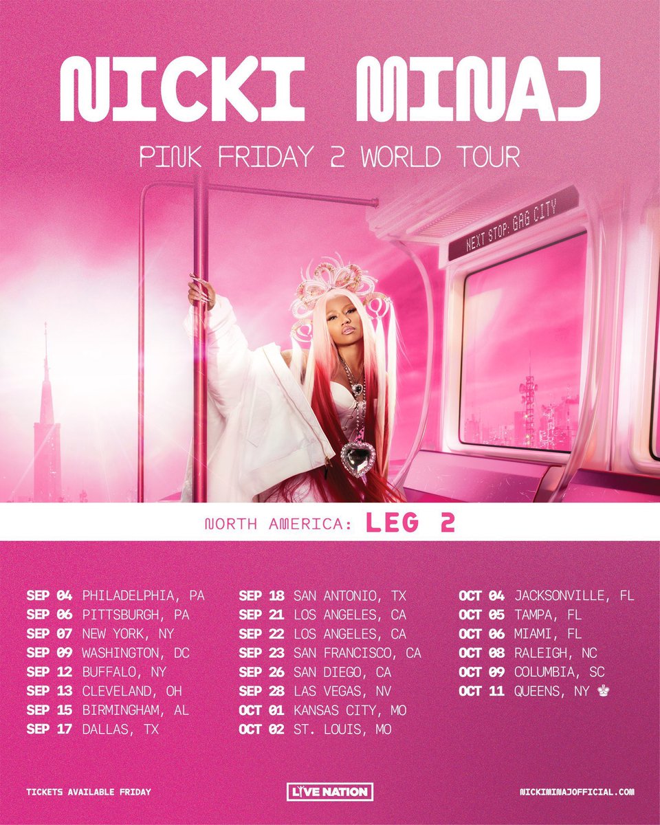 ROMANSBACK69's tweet image. .@NICKIMINAJ this tour was everything, from the production to the outfits to the performances! You truly are a SUPERSTAR, no one is doing it like you. We are so proud of you, and I hope you enjoyed every city/ country 🫶🏼 

Get some rest we love you!🎀

#NextStop THE US 2nd LEG!
