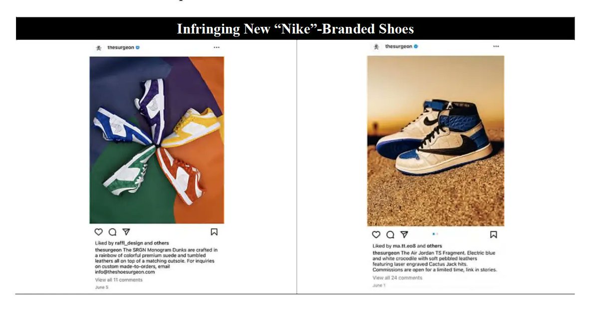 ComplexSneakers's tweet photo. Nike Is Suing the Shoe Surgeon for $60 Million

Nike is accusing the customizer of unapproved use of its trademarks and counterfeiting its designs.

Full Details HERE: https://t.co/KfpDM6gGsh https://t.co/5ryhRXp9rQ