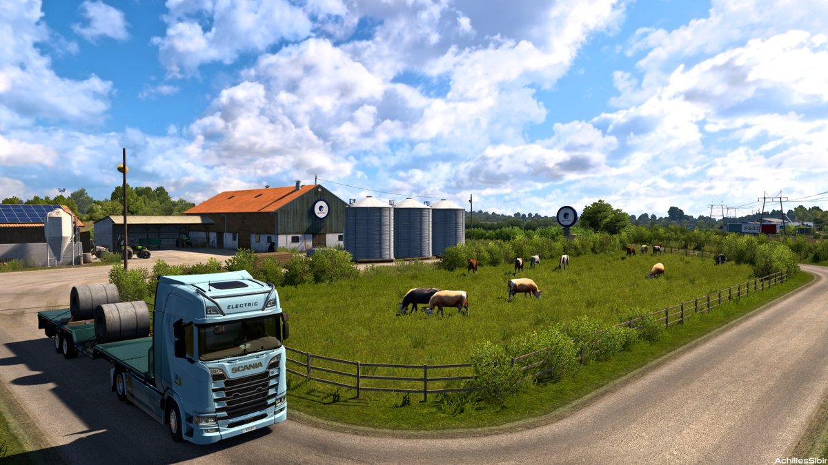 AchillesSibir's tweet photo. Scania S BEV
Kilkenny-Waterford #1
Promods 2.70 Ireland
#ets2 #EuroTruckSimulator2 #promods #ProModsETS2 #BestCommunityEver #SCSsoftware #AchillesSibir #scaniagroup https://t.co/HOXUi28iVN