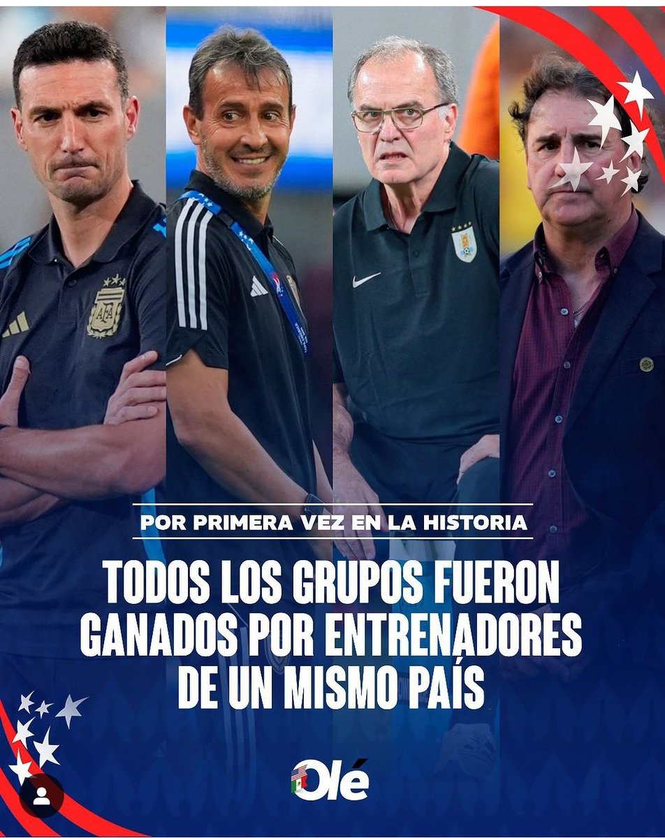 Daamism's tweet image. Me encanta los otros países se quejan pero todos sus dt son argentinos, el chiste se cuenta solo..