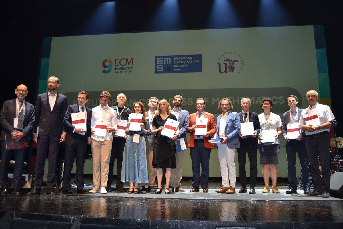 Want to know more about the prize winners? 
Check out our webpage! ecm2024sevilla.com/index.php/prog… 

Starting tomorrow, prize winners will deliver their lectures, don't miss them!
ecm2024sevilla.com/index.php/prog…