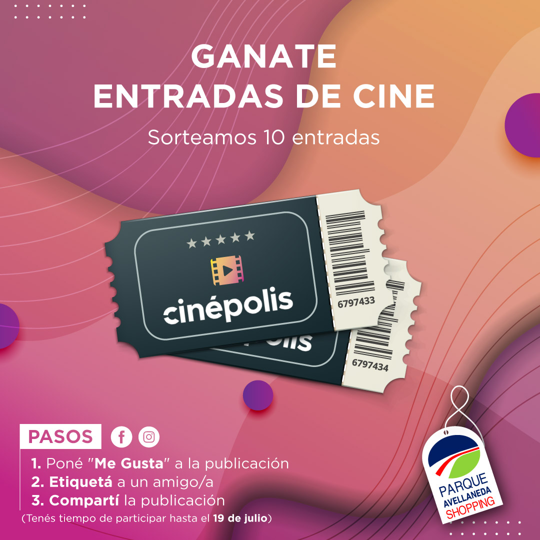 pcavellaneda's tweet image. ¡Arrancá las #Vacaciones Ganando en uno de nuestros #Sorteos:

Tenemos #10Entradas de #Cine para #Regalar esta semana

👉 #Seguí las cuentas de @cinepolisarg y de @pavellanedashopping
👉Completá todos los pasos
👉Cruzá los dedos

#ParqueAvellanedaShopping #TeConviene #cinepolis