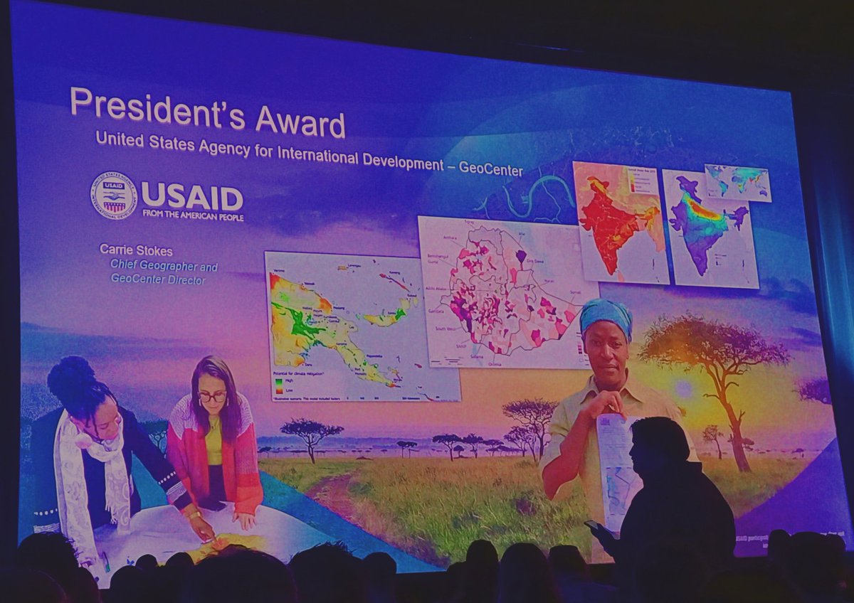 lucychepkosgei's tweet photo. Geospatial Congratulations 🎊 
Congratulations Carrie (USAID), on receiving the @Esri President's Award for utilizing the power of GIS to address significant challenges facing Kenyan communities 🇰🇪. Pongezi. 

@USAIDKenya @EsriUC @EsriEA @Sammie_Munyua https://t.co/PXP1MAtrVR