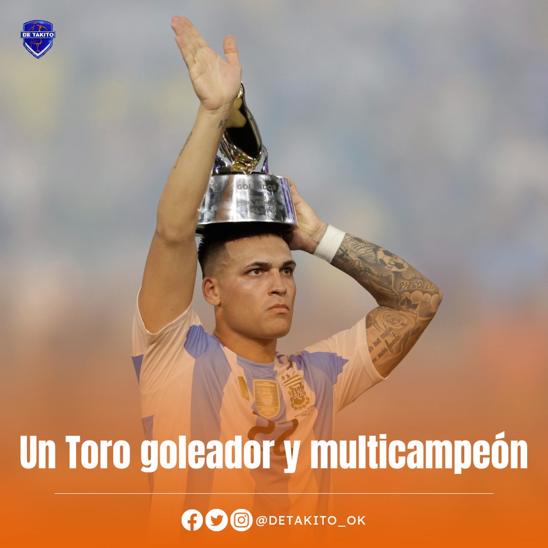 La temporada del 🐂 L. Martinez 

- Campeón de la Copa América 🏆🇦🇷
- Goleador de la CA (5G)⚽️
- Gol en la final ✅️
- Campeón de la Serie A con Inter🏆🇮🇹
- Goleador de la Serie A (26G)⚽️
- MVP de la Serie A🏅
- Campeón de la Coppa Italia 🏆🇮🇹
- Gol en la final⚽️

Qué te parece?