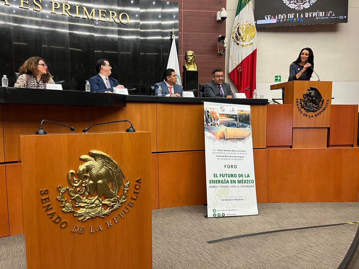IBDSenado's tweet photo. @RocioAbreuA 📢 La Dip. @GabyJimenezMX resaltó la importancia de fortalecer las energías renovables en la próxima administración. 🌿
💬 Además, subrayó que la Comisión de Energía del Senado será un espacio crucial para la deliberación y los avances en el sector energético. ⚡ https://t.co/Z6R9g38NYU
