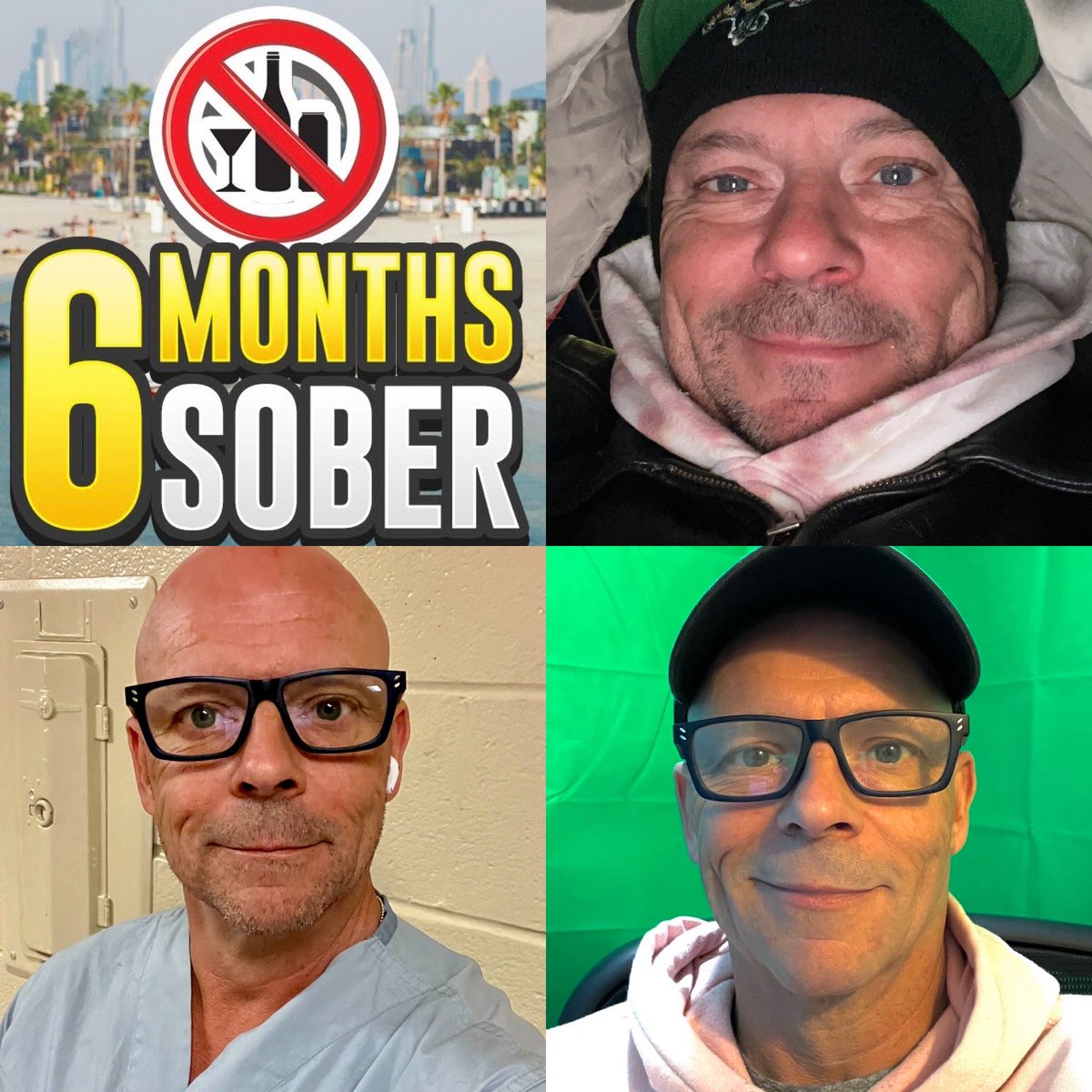 bondzeelive's tweet photo. I have now been ALCOHOL FREE (California Sober) for 6 months today! Amazing what hard work and massive determination will do. I feel a million times better, 37lbs lighter and NO hangovers is awesome! I did it and that’s what matters most! #trippinwithbondzee #boozefree https://t.co/ztZbGHsoe0