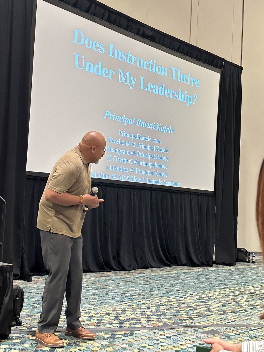 Coaches wouldn’t sit out the football game in the locker room, waiting to see if anyone needs them…being in your office instead of your classrooms is pretty much the same thing. 

<a href="/PrincipalKafele/">Principal Kafele</a> #principalsUNITED