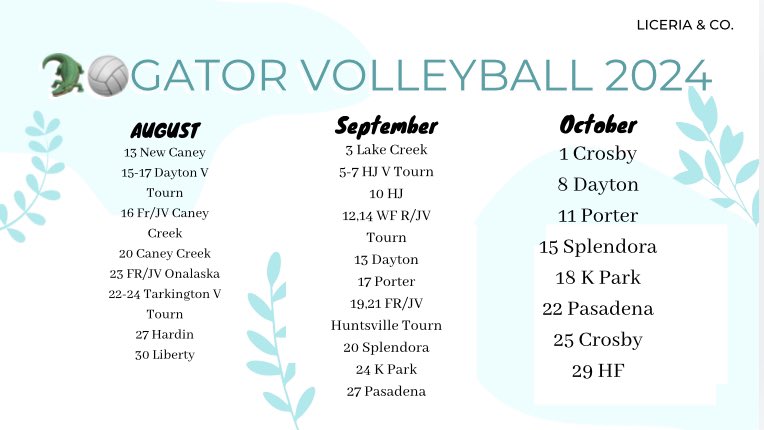 WFGators_VB's tweet photo. 22 days until try-outs! We need you back to SAC and open gym. If you aren’t receiving Remind updates, get with it ASAP. https://t.co/ETx2o7PvHc