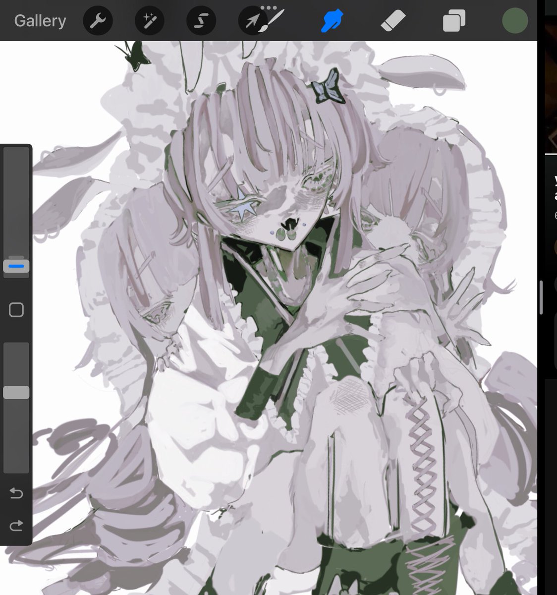 色を塗り直す  。。