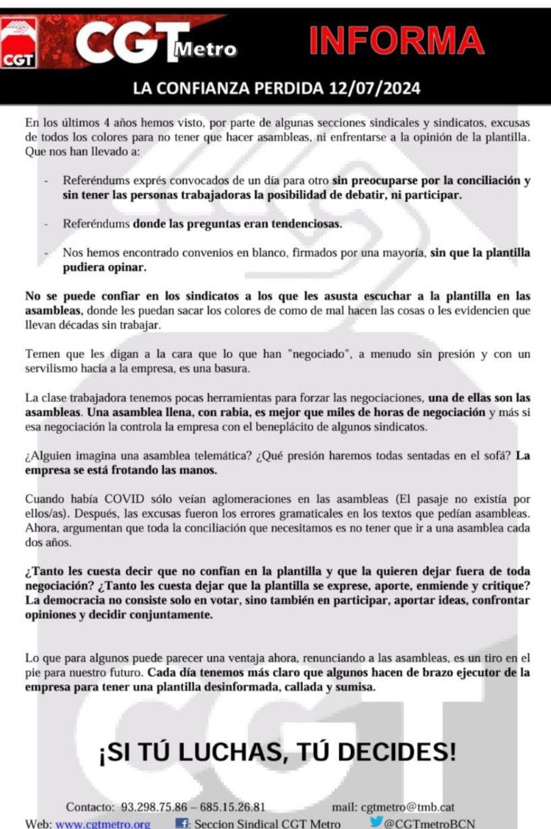 Palitroke290334's tweet photo. Vamos por partes :
Referéndum express,la lectura que tenéis que hacer es que votaron unas 2600 personas de 4000 y algo que somos en toda la empresa ,y que casualidad con una URNA de por medio,la gente se expresó durante todo el día y donde le vino bien https://t.co/YzQAlNFXxd