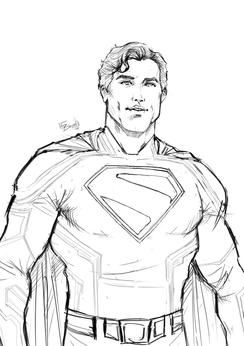 DrawnbyBrian's tweet photo. Udah lama ga upload gambar disini, upload WIP dulu dehh. Superman David Corenswet!
#superman #davidcorenswet #jamesgunm https://t.co/o3TQVbruP4