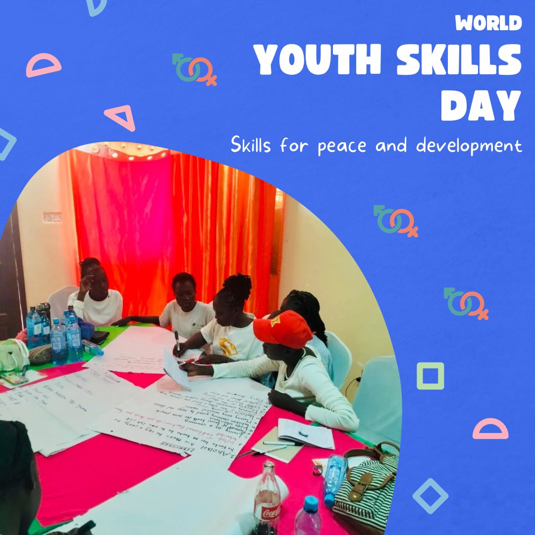 SheLeadsKakuma's tweet photo. Today, and every day, let’s commit to creating a world where every girl, no matter her circumstances, has access to the skills to thrive and reach her full potential 💪. 

From all of us at SheLeads Kakuma, happy World Youth Skills Day! 🎉 

#YouthSkillsDay #SkillsRightNow https://t.co/46XKo0cUra