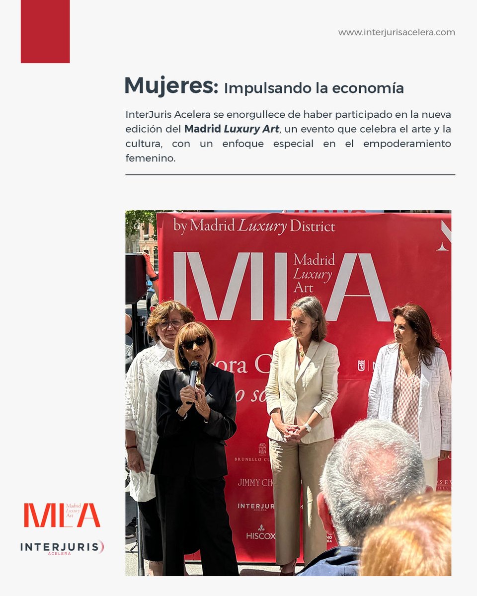 IJAcelera's tweet photo. ¡Nos inspiramos en el #MadridLuxuryArt! ✨🚀🚀

En InterJuris Acelera creemos en el poder del arte para la transformación social y económica, especialmente cuando impulsa el talento femenino.

#interjurisacelera #womenempowerment #entrepreneurship #inspiration https://t.co/4x0eau3USv