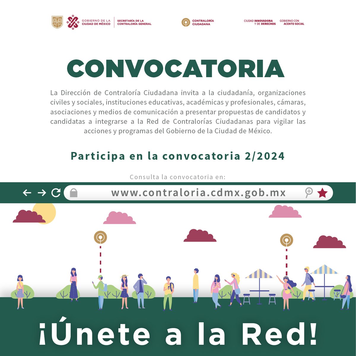 PLANTA_PROD_MA's tweet photo. La @ContraloriaCDMX   y la @PLANTA_PROD_MA  te invitan a consultar la 2a Convocatoria 2024 para integrarte a la Red de Contralorías Ciudadanas. Consulta las bases 👇🏻
https://t.co/97SkXMc0iW https://t.co/mcNHOojcdG