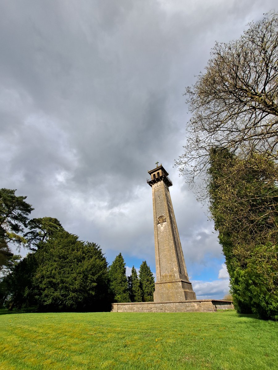 #CotswoldWay Highlight 16 of 20: Somerset Monument, Hawkesbury Upton – memorial to the general who let the Household Cavalry at Waterloo