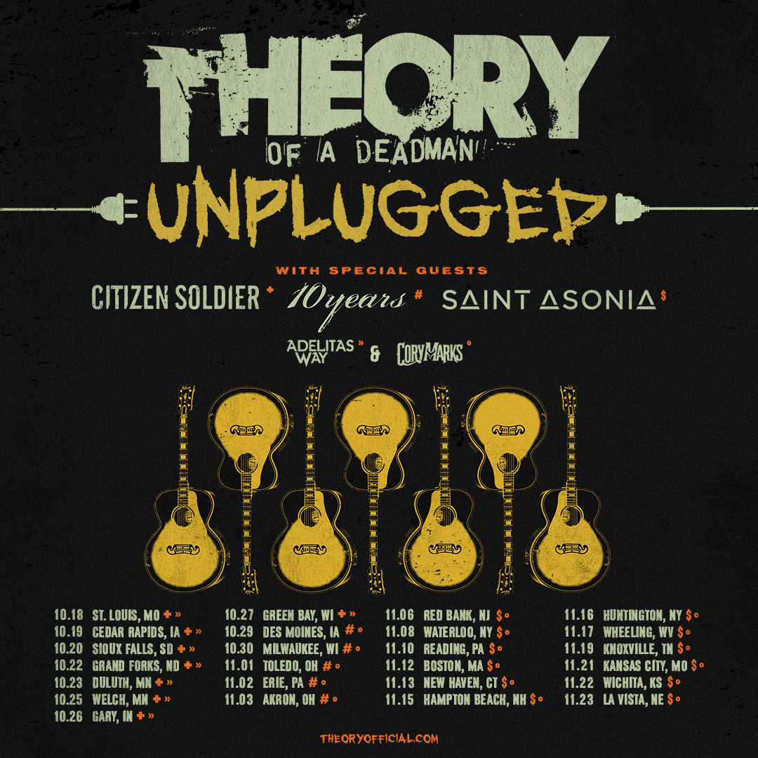 Saint Asonia (@saintasonia) on Twitter photo This fall we will be joining our good friends <a href="/theorymusic/">THEORY OF A DEADMAN</a> for some shows on their Unplugged Tour! Tickets go on sale this Friday, so grab yours and we will see you out there🤘 This fall we will be joining our good friends <a href="/theorymusic/">THEORY OF A DEADMAN</a> for some shows on their Unplugged Tour! Tickets go on sale this Friday, so grab yours and we will see you out there🤘