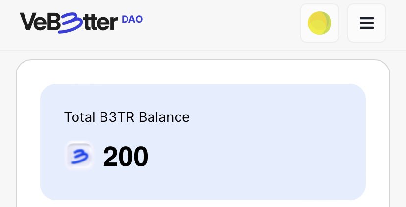 Hey #vechain 😎🔥

#vebetterDAO is the best DAO i have ever seen, so I am giving away 200 $B3TR tokens to one lucky winner tomorrow.

To enter:
♻️ retweet ♻️
🫂 tag a friend 🫂 (preferably from another chain!) 

Winner picked at 1pm EST 07/16 🍬
#vechain $VET $VTHO