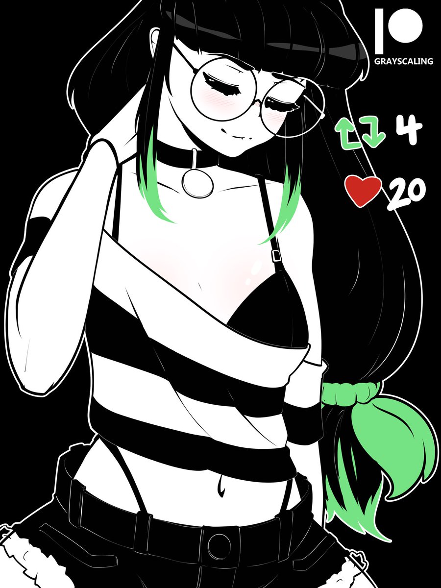 gray_scaling's tweet photo. Zel 💚🖤 But no shirt? https://t.co/DaEzGwL2qd