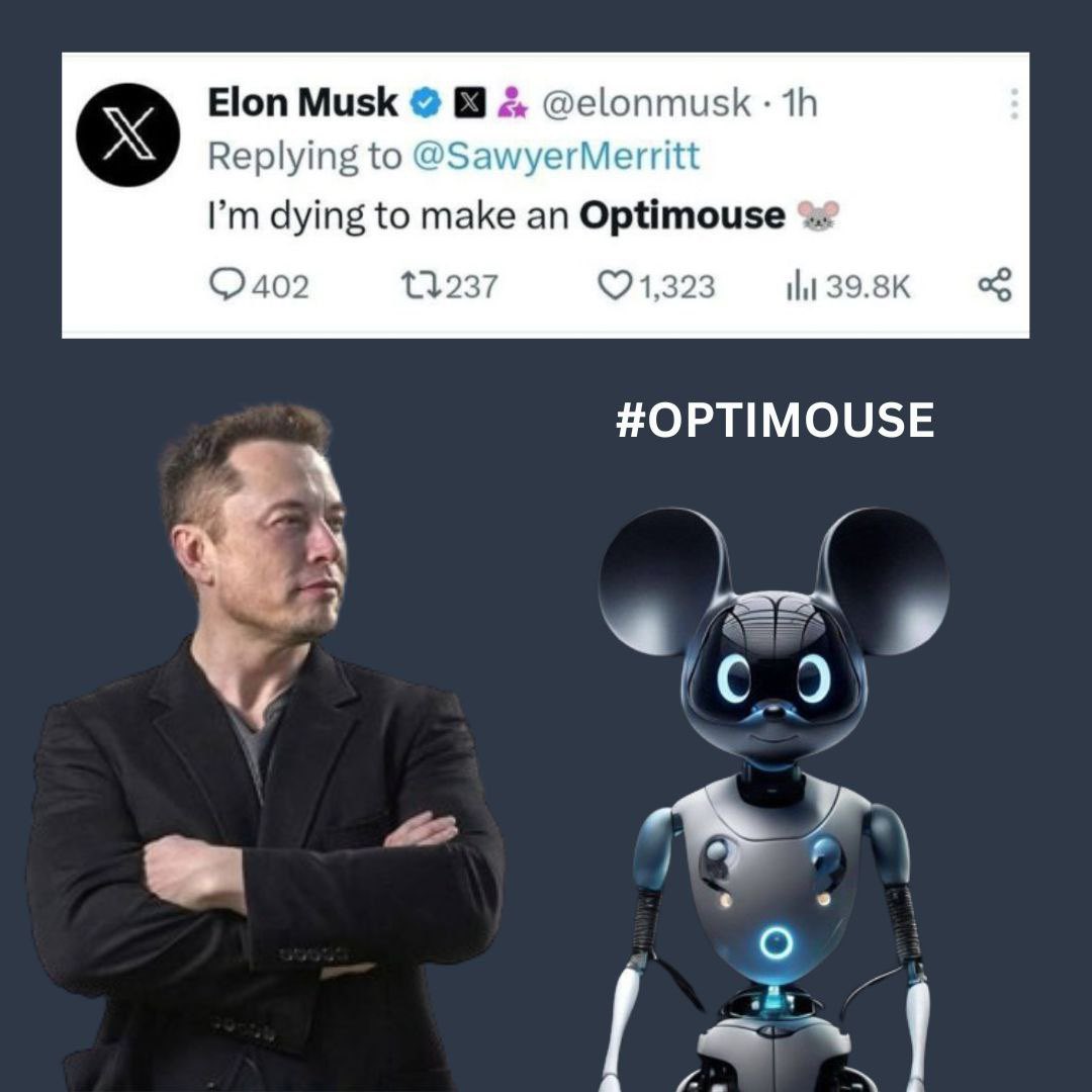 hirsepniff's tweet photo. @ElonMuskPDA Wait for #Optimouse to shown by Elon ๐ https://t.co/1YZ9zBWPmu