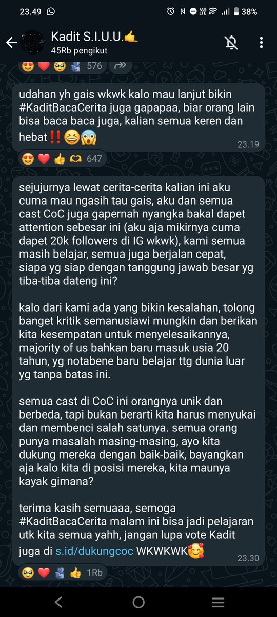 autumnsszn's tweet photo. #kadit kereeen bangettt plis?? dia pinter bangeett ngerangkai kata-katanyaa!! 🥹 bahkan di awal dia pake awalan biar kita bisa share pengalaman kita lewat #KaditBacaCerita 💌 bener-bener pinter bangeettt dan pembawaannya juga rapih, i stand for youuu #kadit !! 🥹❤️‍🩹 https://t.co/C9klp0ozo1