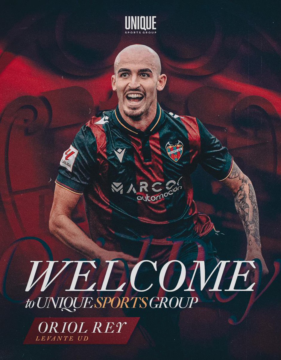 UniqueSG_ES's tweet photo. Welcome to our family, Oriol 💎

El jugador del @LevanteUD, nueva incorporación a la familia #BeUnique 🤜🏼🤛🏼 #OriolRey https://t.co/KdUzUB6S8o