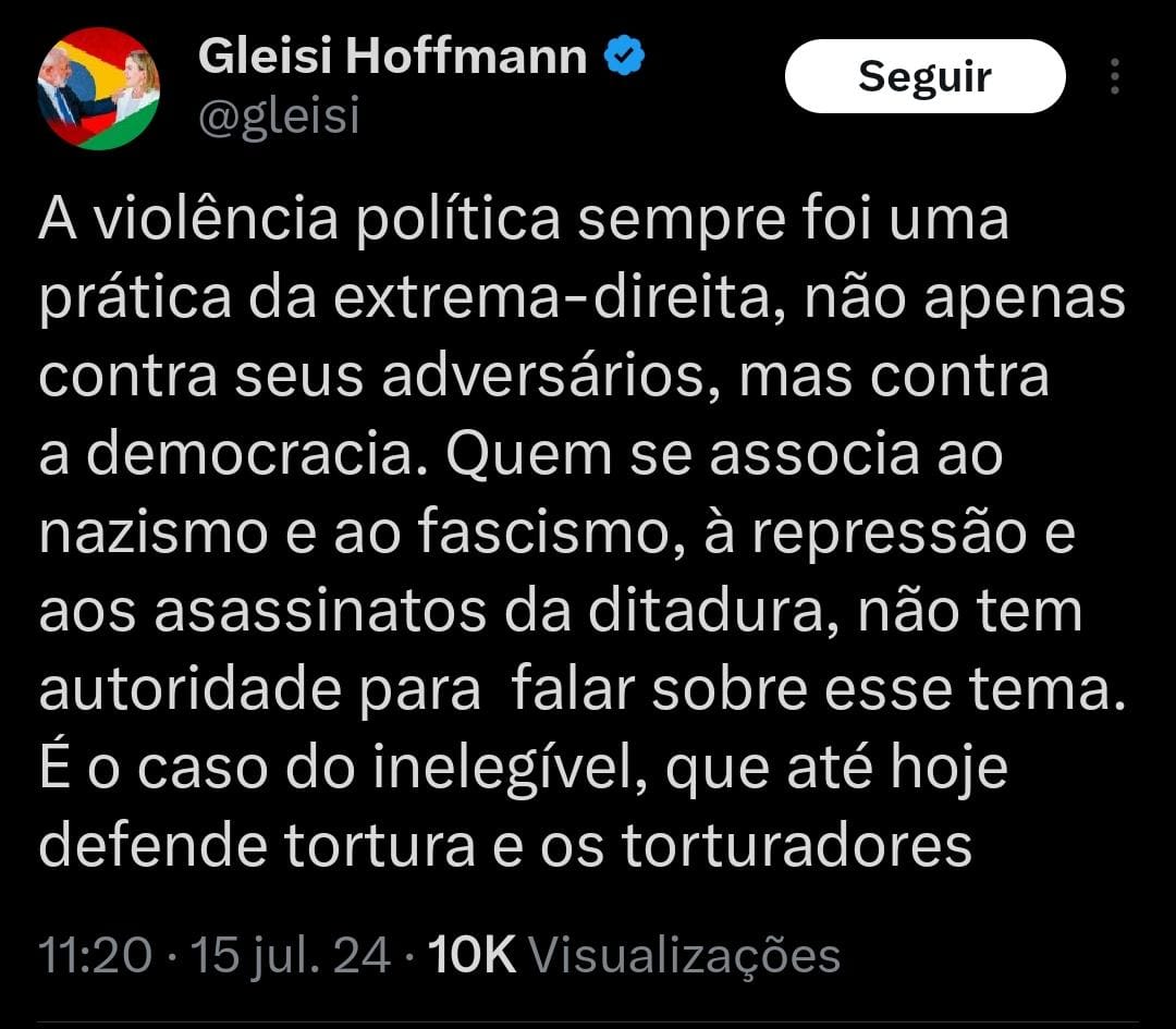 ederborgesbr's tweet photo. Narizinho, que defende a ditadura cubana, relativizando o ataque contra Trump, dizendo que violência é "coisa da direita". Que vergonha. De comunistas sempre esperamos o pior, gente asquerosa e totalitária https://t.co/HBTknS0haS
