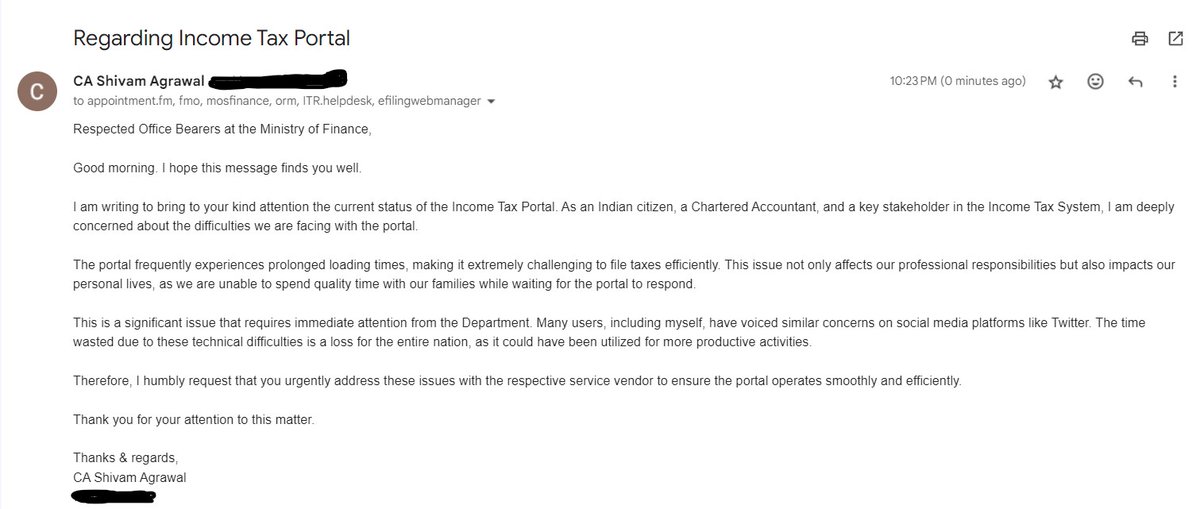 shivam89271's tweet photo. #incometaxfiling #incometax @IncomeTaxIndia  @FinMinIndia @nsitharamanoffc  Hope it reaches to our beloved office bearers. https://t.co/wyeadAToO7
