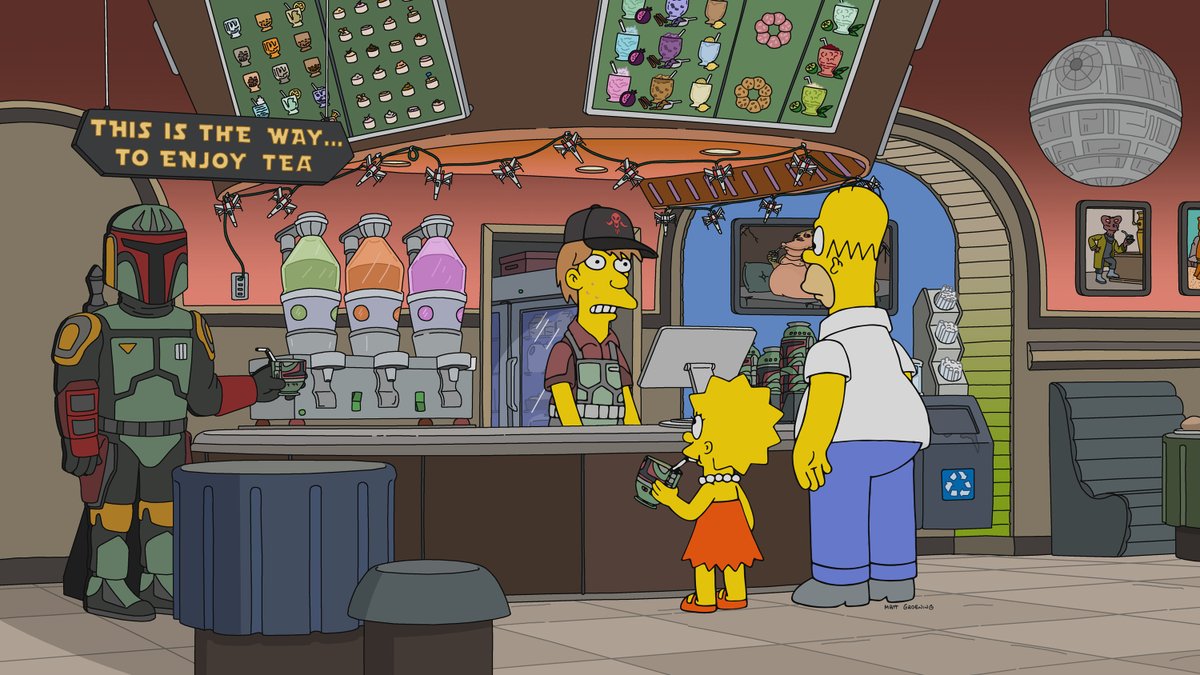 TheSimpsons's tweet photo. You gotta try the boba tea from this place! 

Stream #TheSimpsons Season 35 anytime on @hulu. https://t.co/VCzvoRjnw4