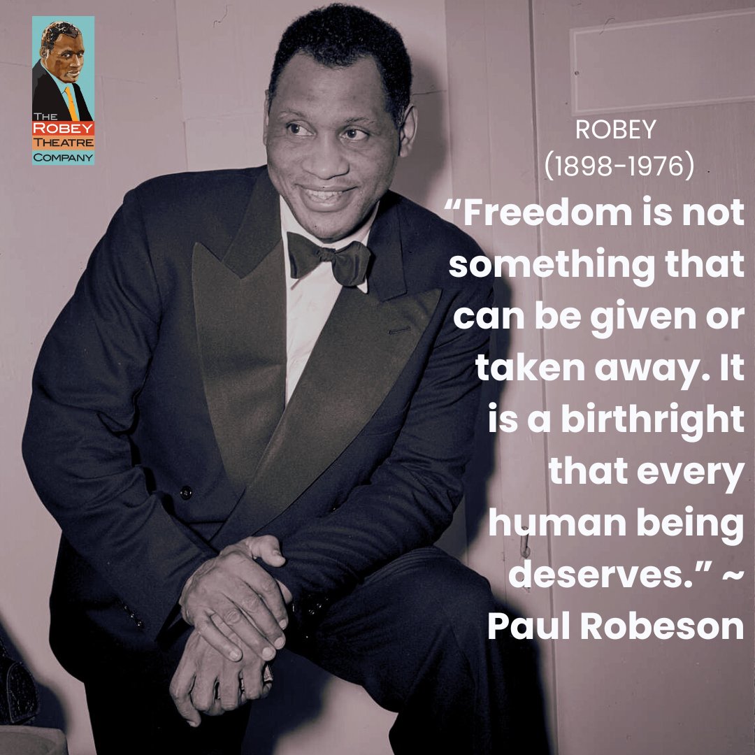 robeytc's tweet photo. “Freedom is not something that can be given or taken away. It is a birthright that every human being deserves.” ~ Paul Robeson
#robey #paulrobeson #quote #theatre #blacksinger #latheatre #blackexcellence #blacktalent https://t.co/Wsqqnz8zPH