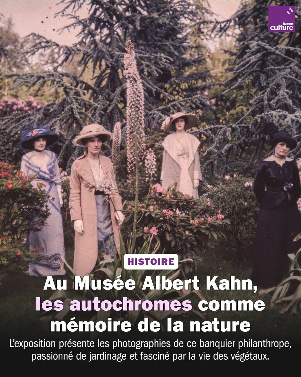 Découvrez ses jardins luxuriants en autochromes, si vibrants qu'on dirait des selfies en technicolor de 1900.
➡️ l.franceculture.fr/zYQ